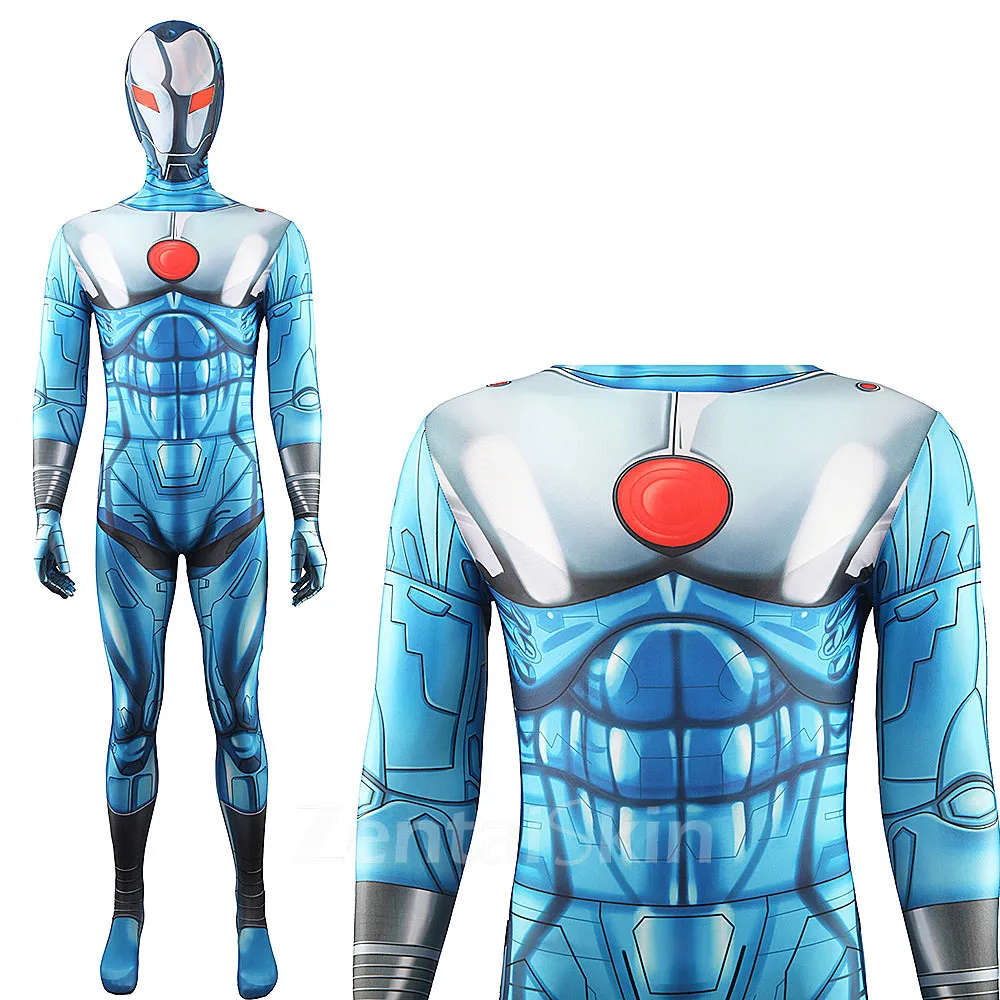 Second Skin Comic Book Iron Man Stealth Armored Suit Halloween Cosplay Zentai Costume