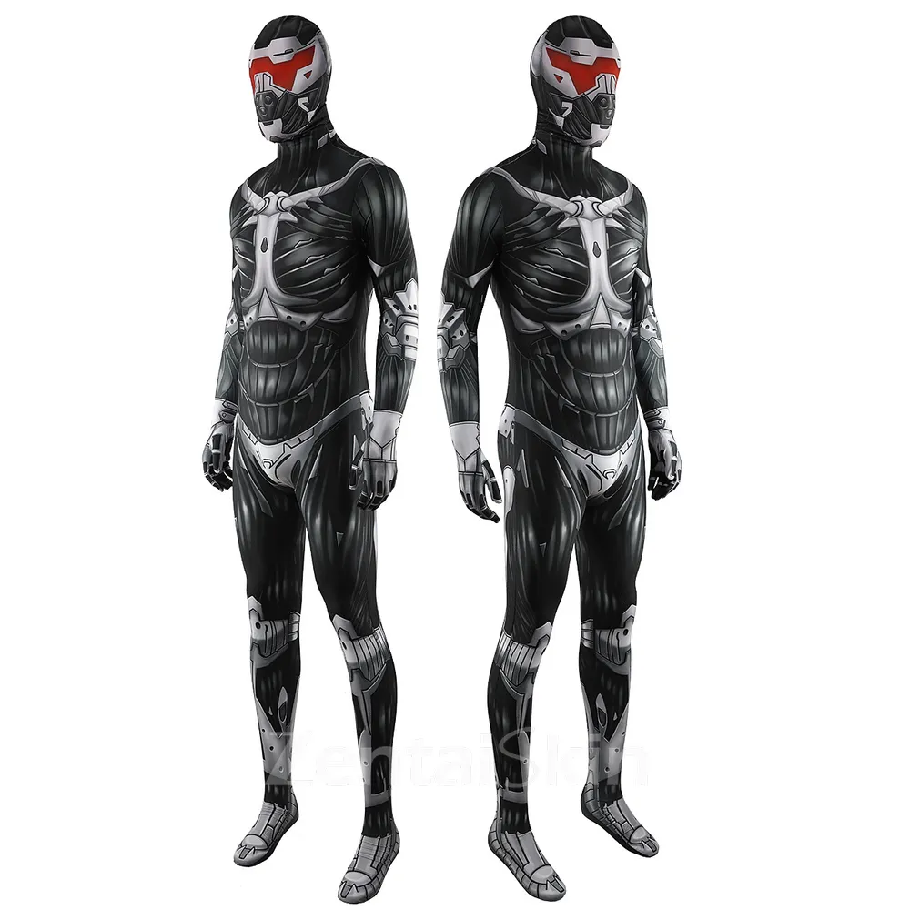Second Skin Game Crysis 3 Crysis3 Costume Anime Costume Coverout Cosplay Zentai Costume