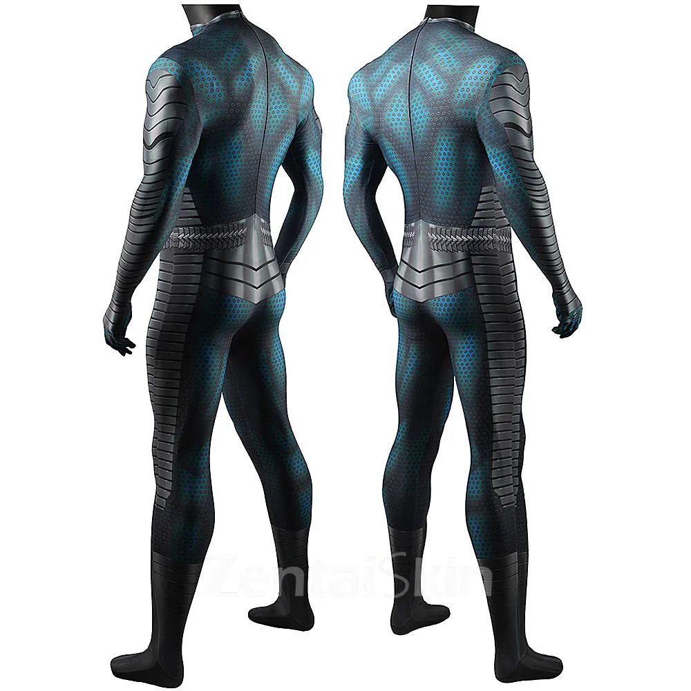 Zentai Second Skin Aquaman and the Lost Kingdom Aquaman\'s Lost Kingdom Aquaman Sneak Costume New Suit