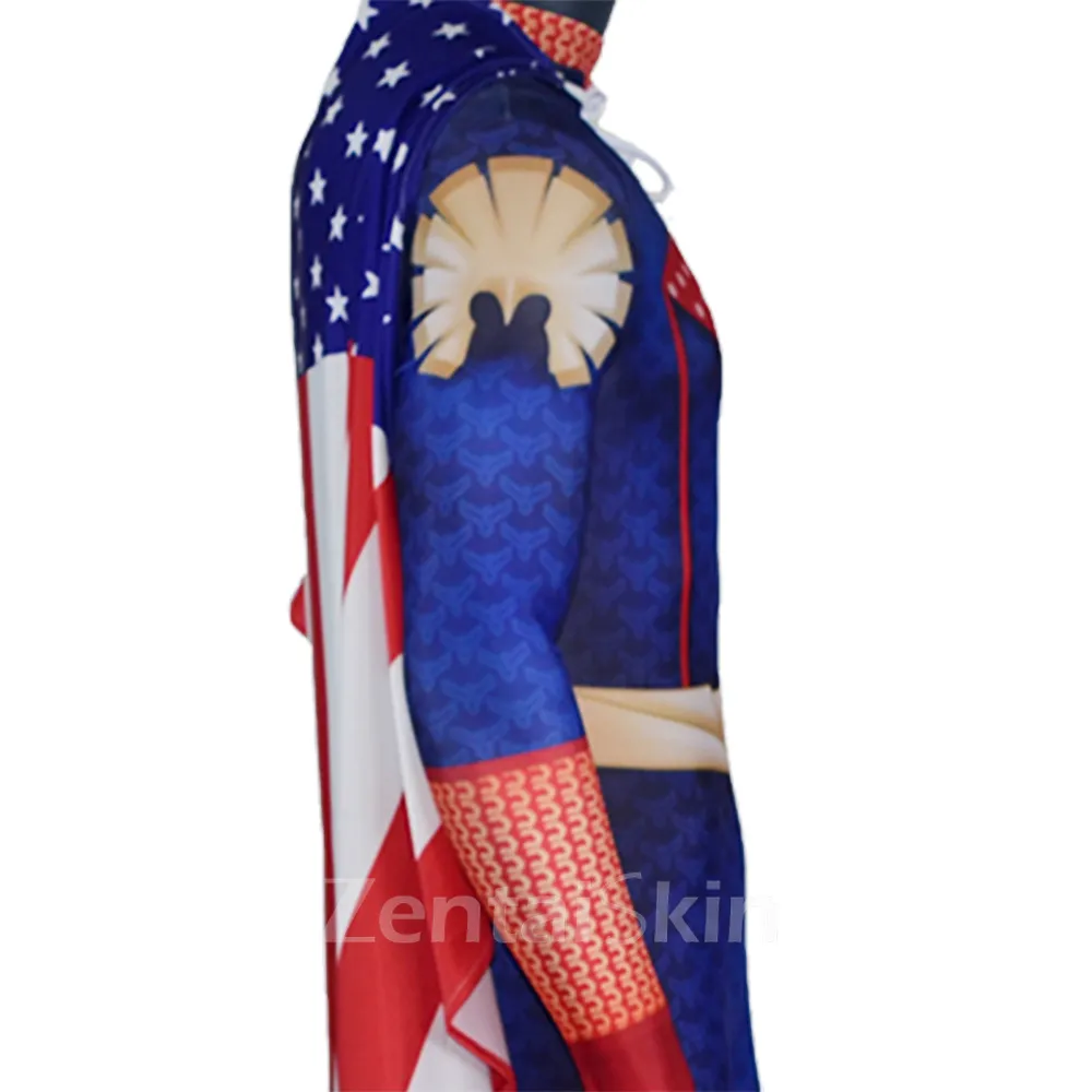 Zentai Second Skin Black Robe Picket Motherland Costume Homelander Superman Stage Costumes