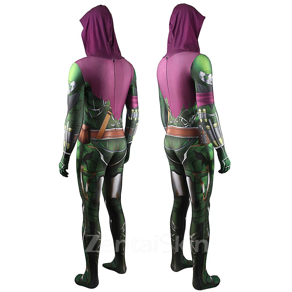 Second Skin Heroes of No Return Green Goblin Cosplay Zentai Costume No Way Home Upgrade Suit Tights Onesuit Stage Costumes