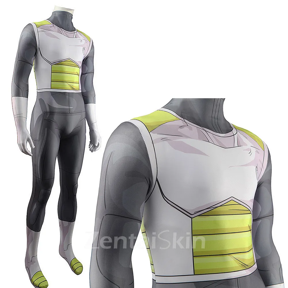 Second Skin Dragon Ball Z Resurrected Frieza Vegeta Cosplay Zentai Stage Costumes