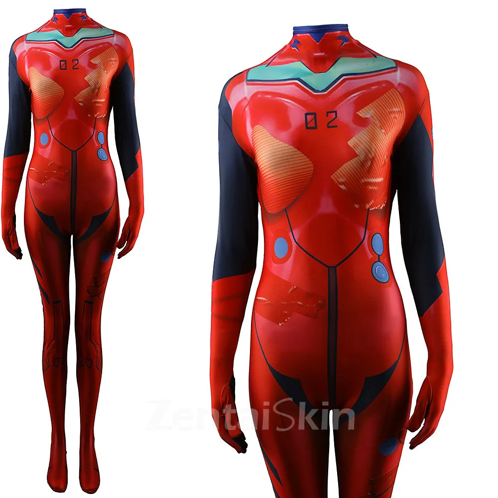 Zentai Second Skin Eva New Century Lucky Star God of War Asuka Battle Costume Costume Costume Female