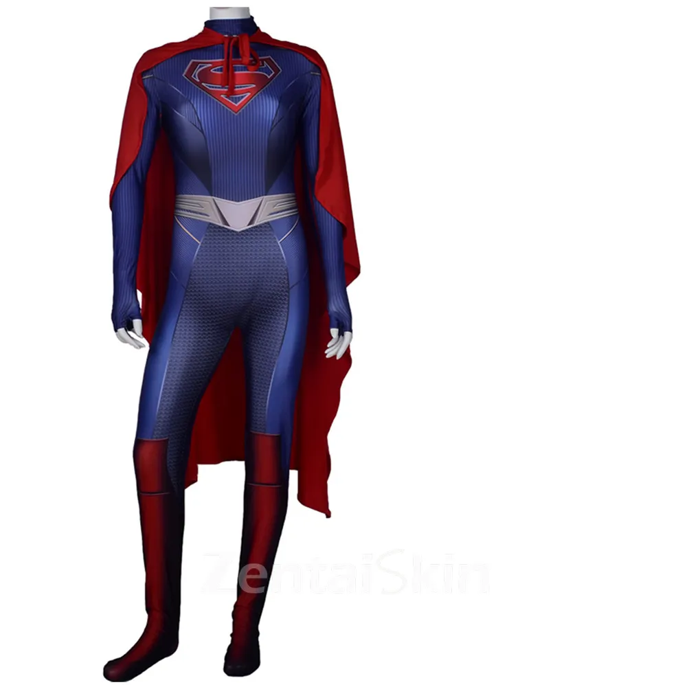 Second Skin DC Comics Supergirl Cosplay Zentai Costume Bodysuit Cosplay Zentai Costume