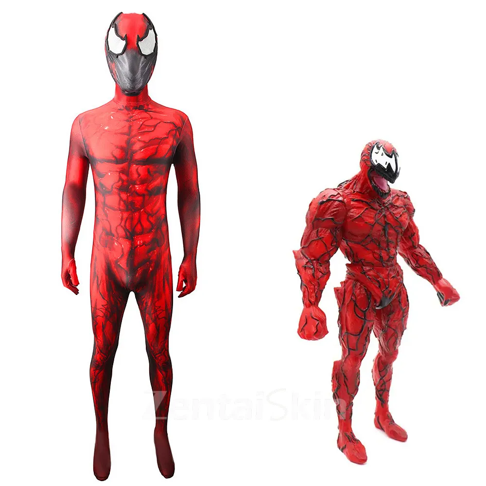 Zentai Second Skin Venom Venom Slaughter Deadly Guardian Carnage Halloween Costume
