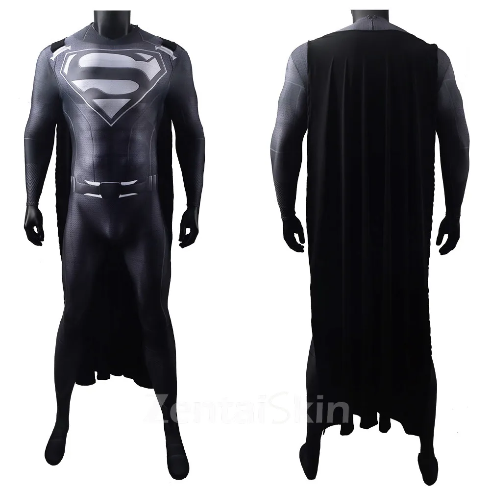 Second Skin Crisis on Infinite Earths Man of Steel Clark Superman Superman Costume Halloween Cosplay Zentai