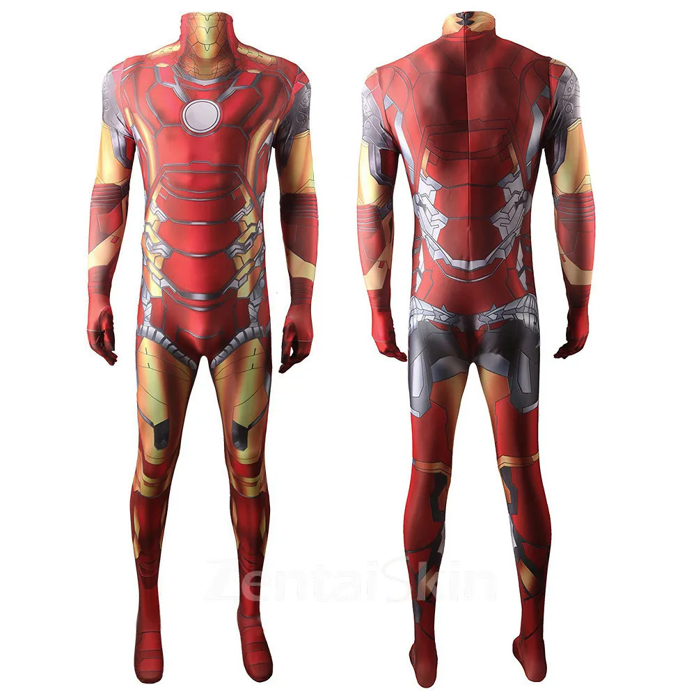 Second Skin Iron Man Iron Man Cosplay Zentai Costume Cosplay Zentai Stage Costumes