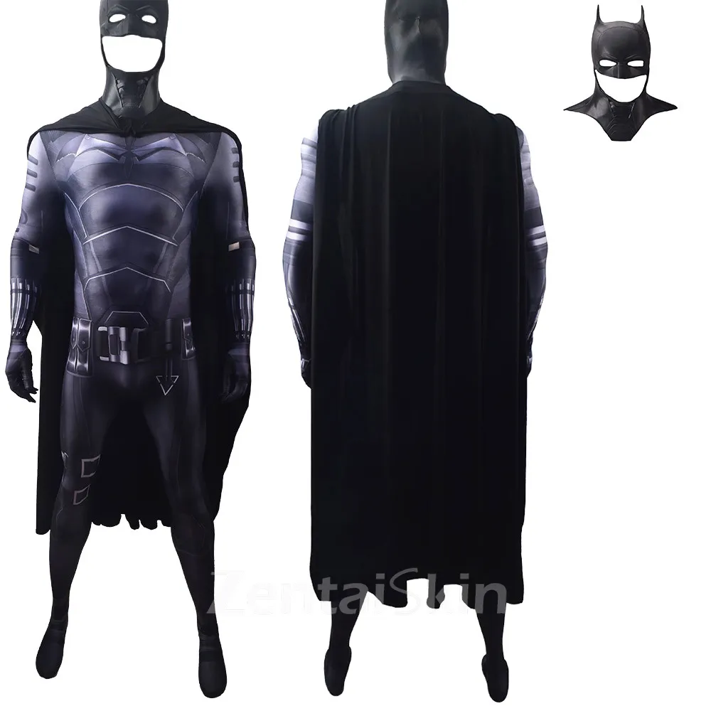 Second Skin DC Movies New Robert Pattinson\'s Version of Bruce Wayne Cos Tights Cosplay Zentai
