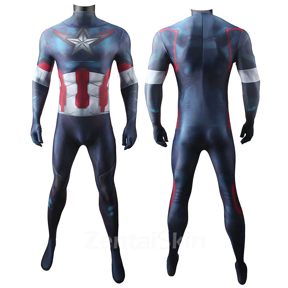 Second Skin Captain America Captain America Costume Cosplay Zentai Halloween Costume