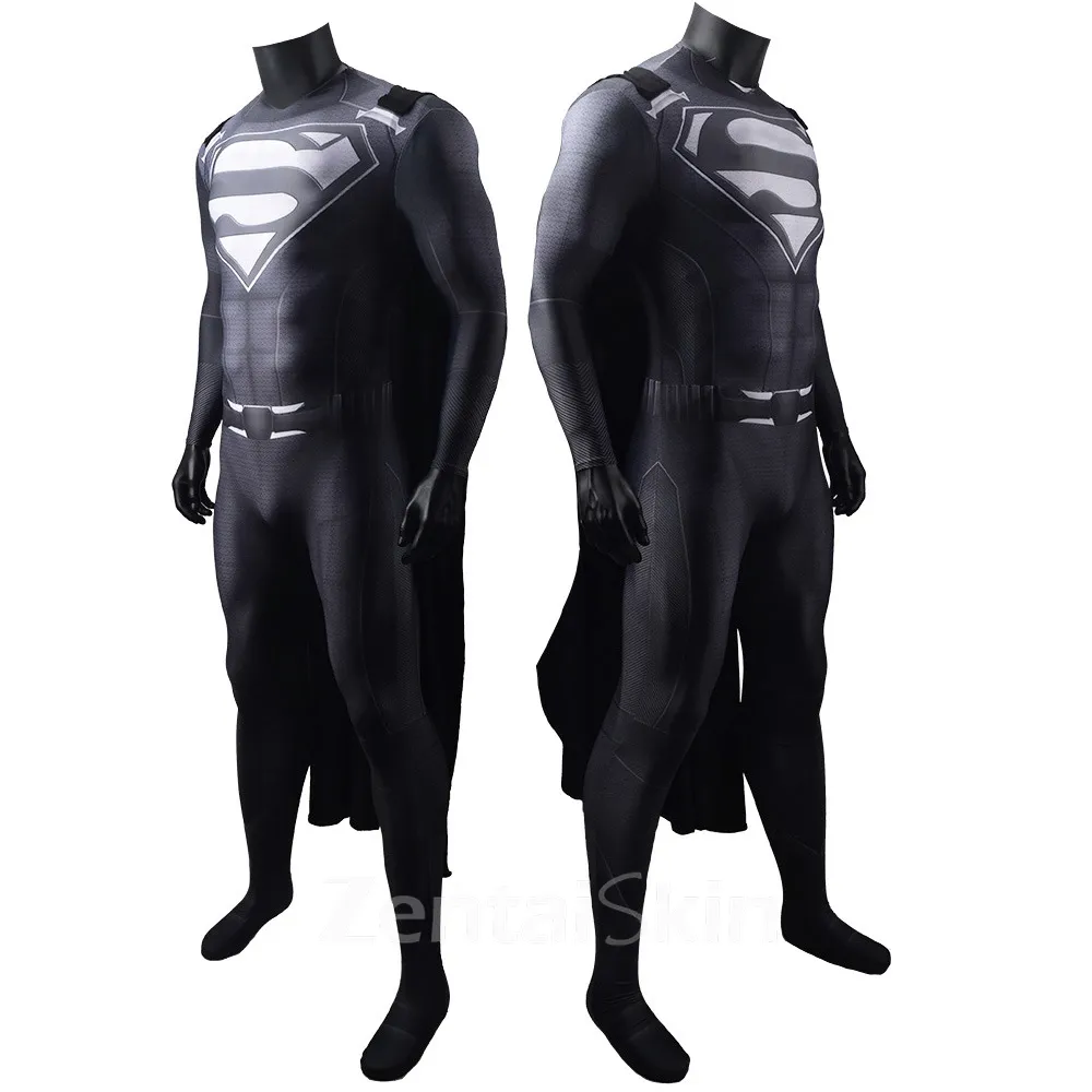 Second Skin Crisis on Infinite Earths Man of Steel Clark Superman Superman Costume Halloween Cosplay Zentai