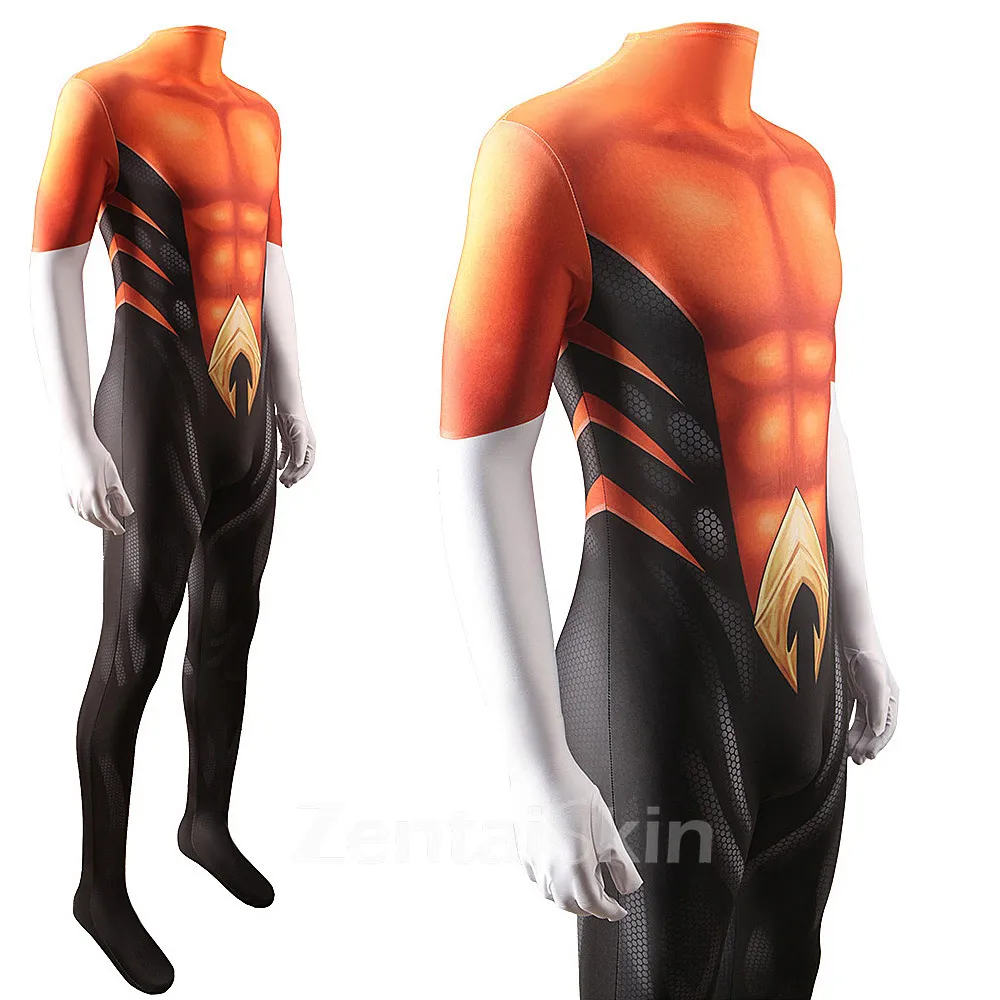 Second Skin Anime Juvenile Titan DC Sea Boy Costume Aqualad Anime Costume Cosplay Zentai