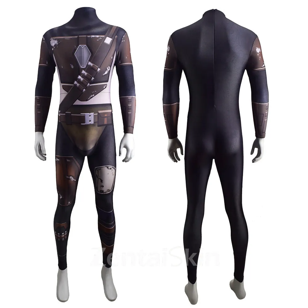 Second Skin Star Wars Mandalorian Leotard Cosplay Zentai Costume