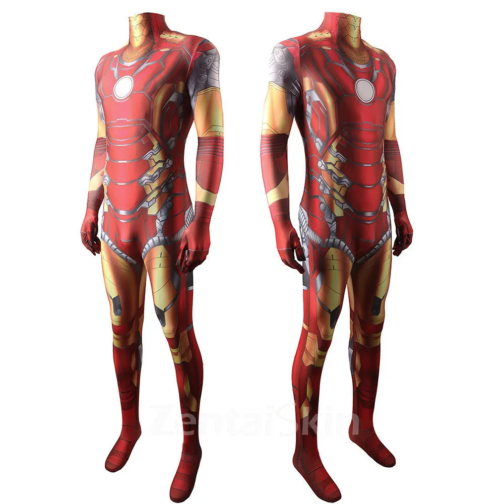 Second Skin Iron Man Iron Man Cosplay Zentai Costume Cosplay Zentai Stage Costumes