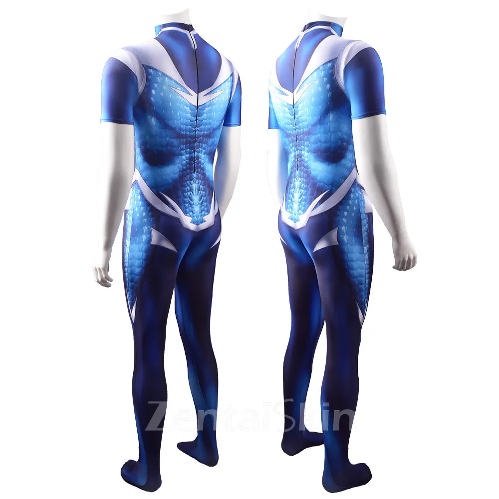 Second Skin DC Junior Titans Aqualad Teen Titans Garth Sea Storm Cosplay Zentai Costume