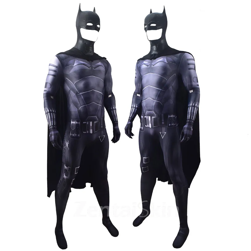 Second Skin DC Movies New Robert Pattinson\'s Version of Bruce Wayne Cos Tights Cosplay Zentai