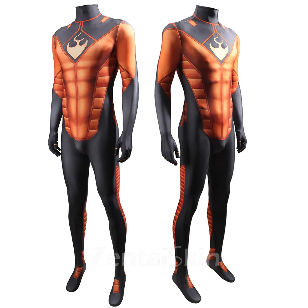 Second Skin Hero Thunderfire Human Torch Zentai Bodysuit