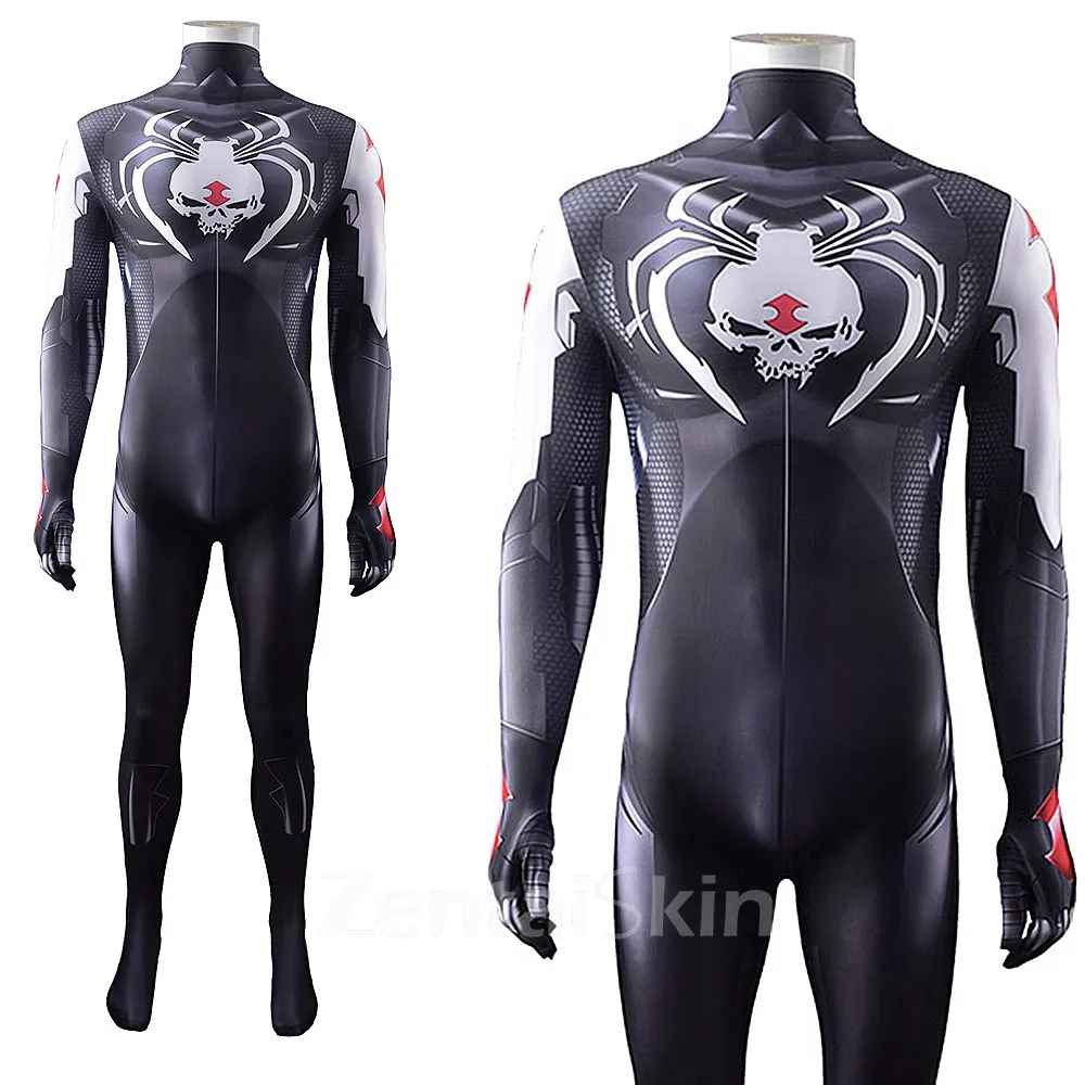 Second Skin White Widow Costume Cosplay Zentai Halloween Cosplay Zentai Costume