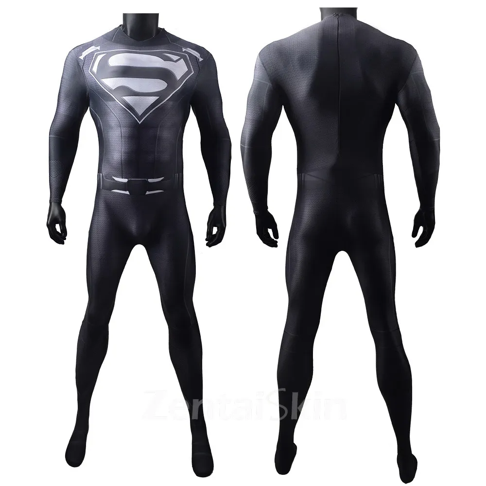 Second Skin Crisis on Infinite Earths Man of Steel Clark Superman Superman Costume Halloween Cosplay Zentai