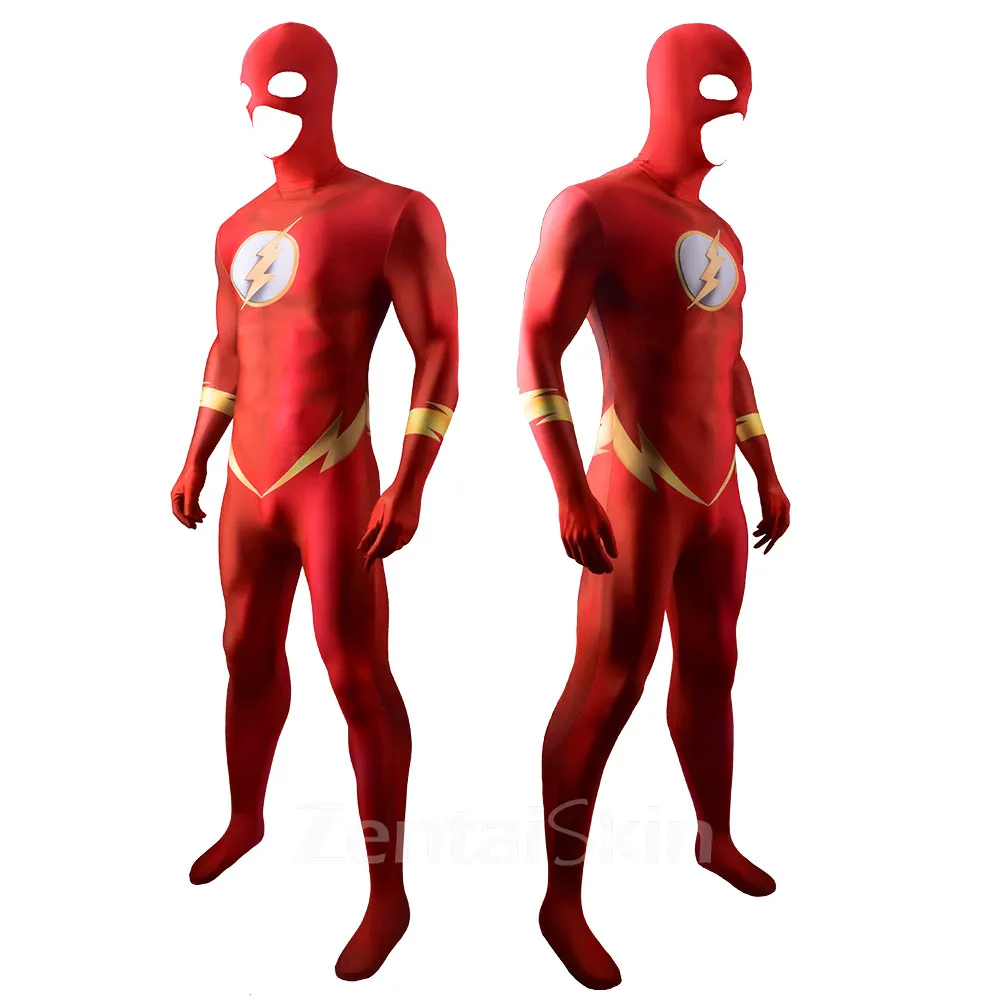 Zentai Second Skin the Flash Speed Force Costumes