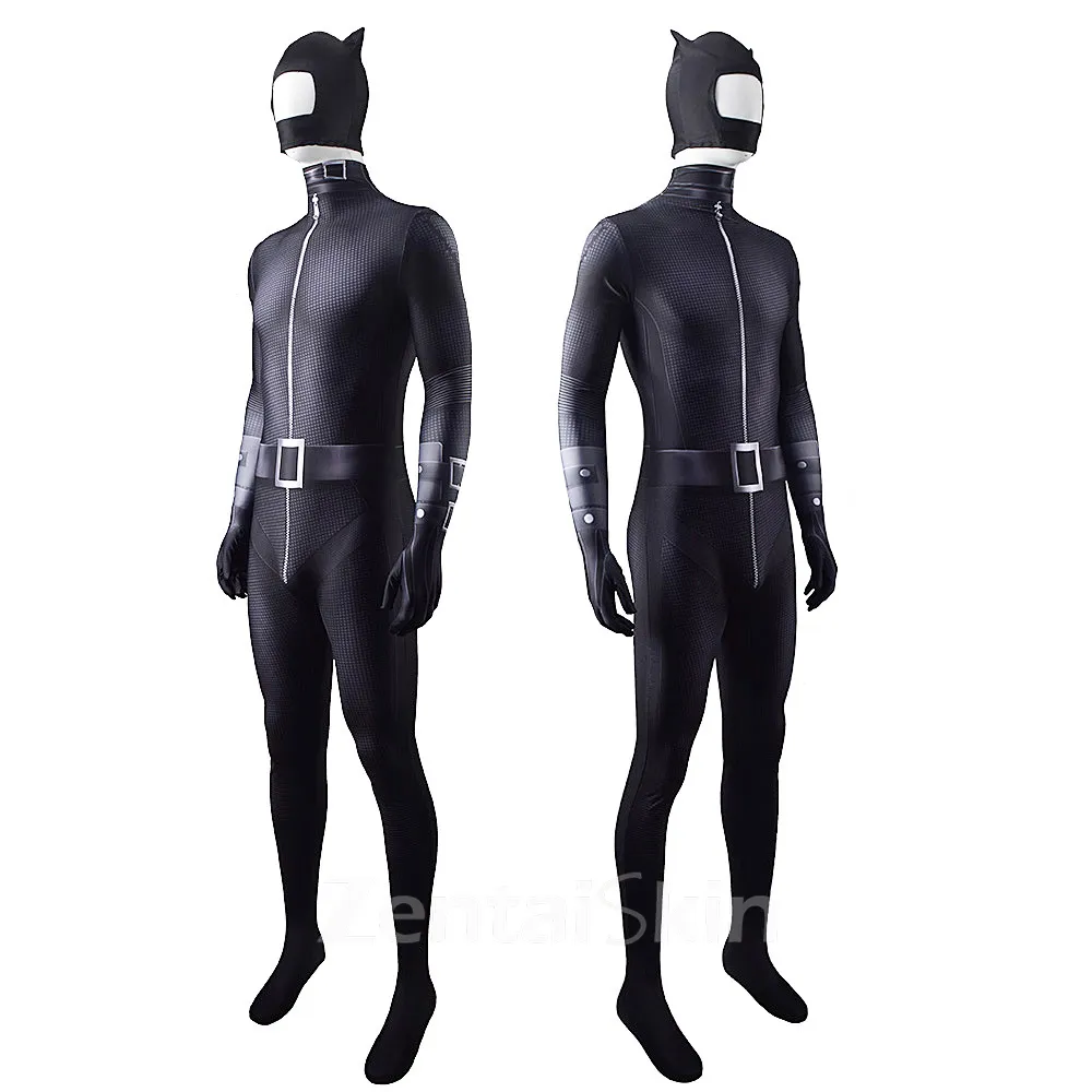 Second Skin DC Movies New Catwoman Cosplay Zentai Bodysuit Cosplay Zentai Costume