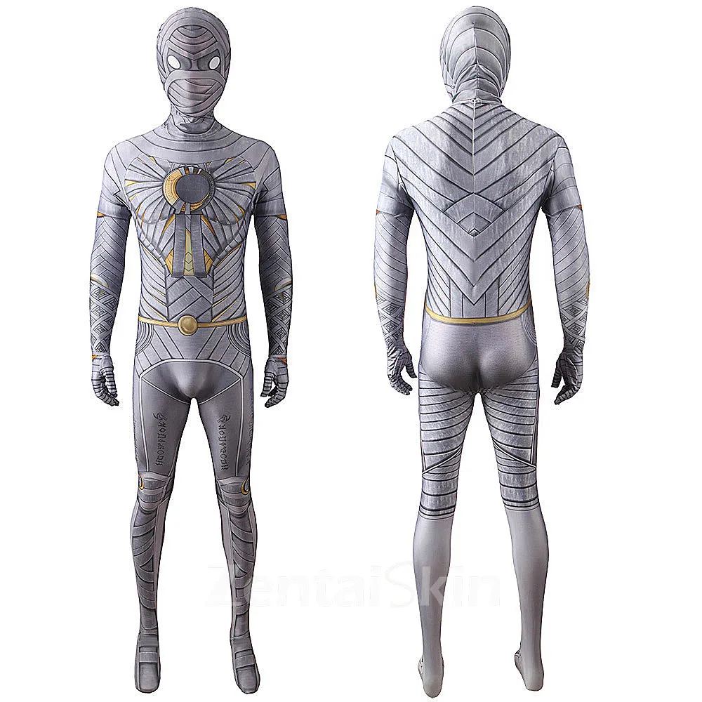 Second Skin Halloween Moonlight Knight Cosplay Zentai Costume Mcu Moon Knight