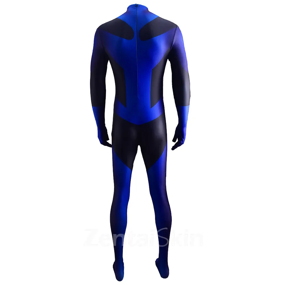 Second Skin DC Comics Blue Lantern Corps Blue Lantern Costume Cosplay Zentai Costume Blue Lantern Costume