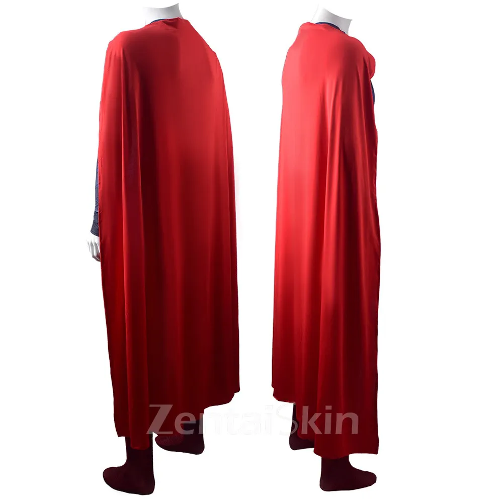 Second Skin Superman Costume Superman Man of Steel Halloween Costume Cosplay Zentai Costume