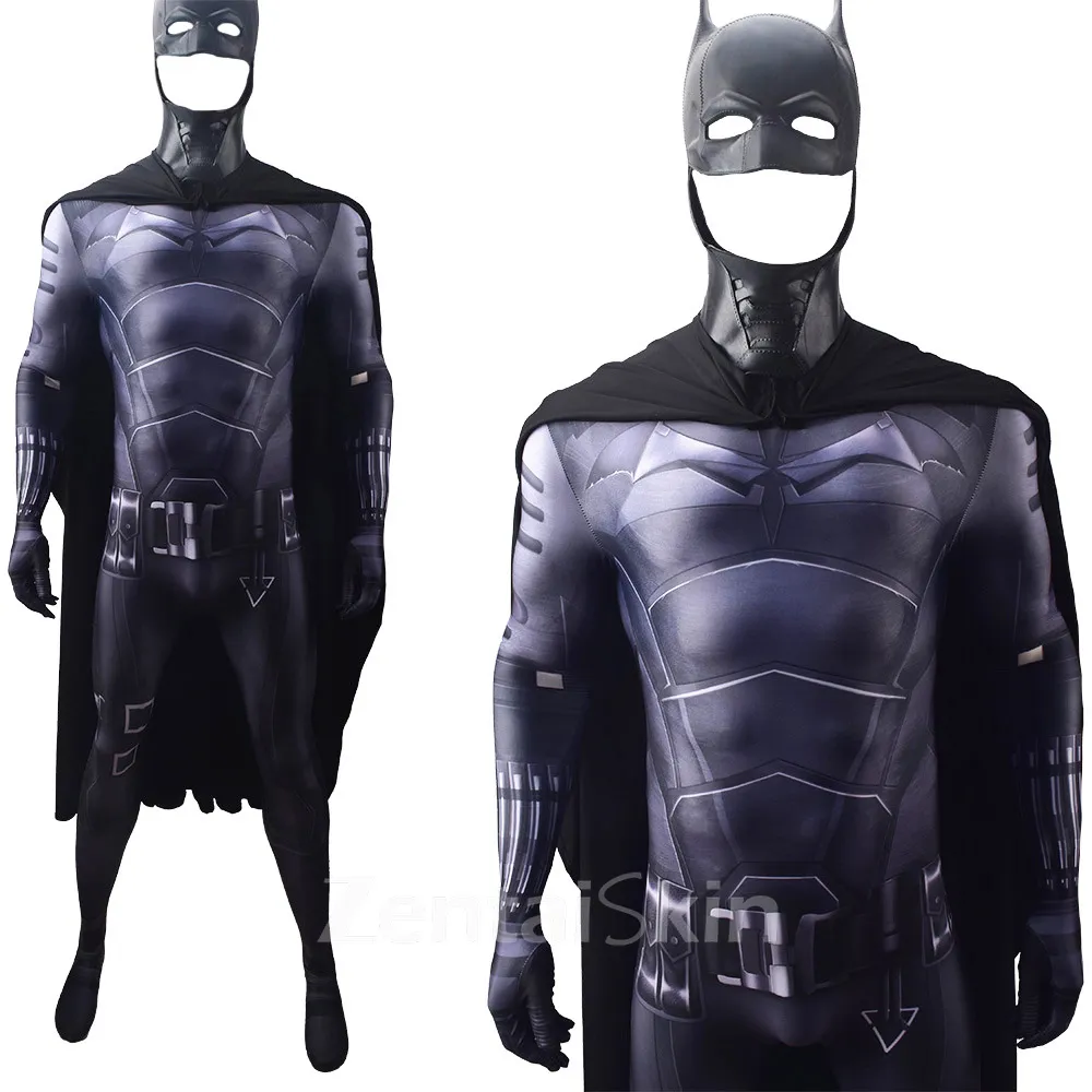 Second Skin DC Movies New Robert Pattinson\'s Version of Bruce Wayne Cos Tights Cosplay Zentai