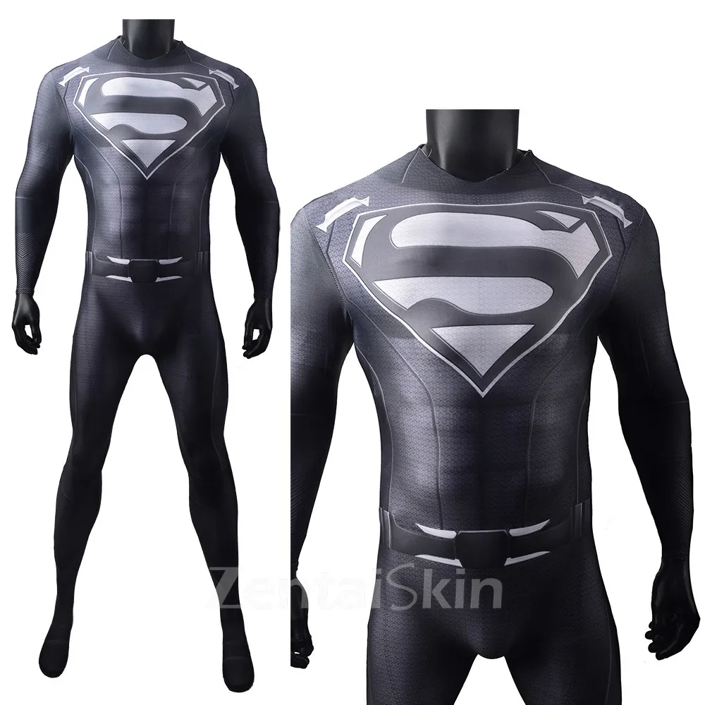 Second Skin Crisis on Infinite Earths Man of Steel Clark Superman Superman Costume Halloween Cosplay Zentai