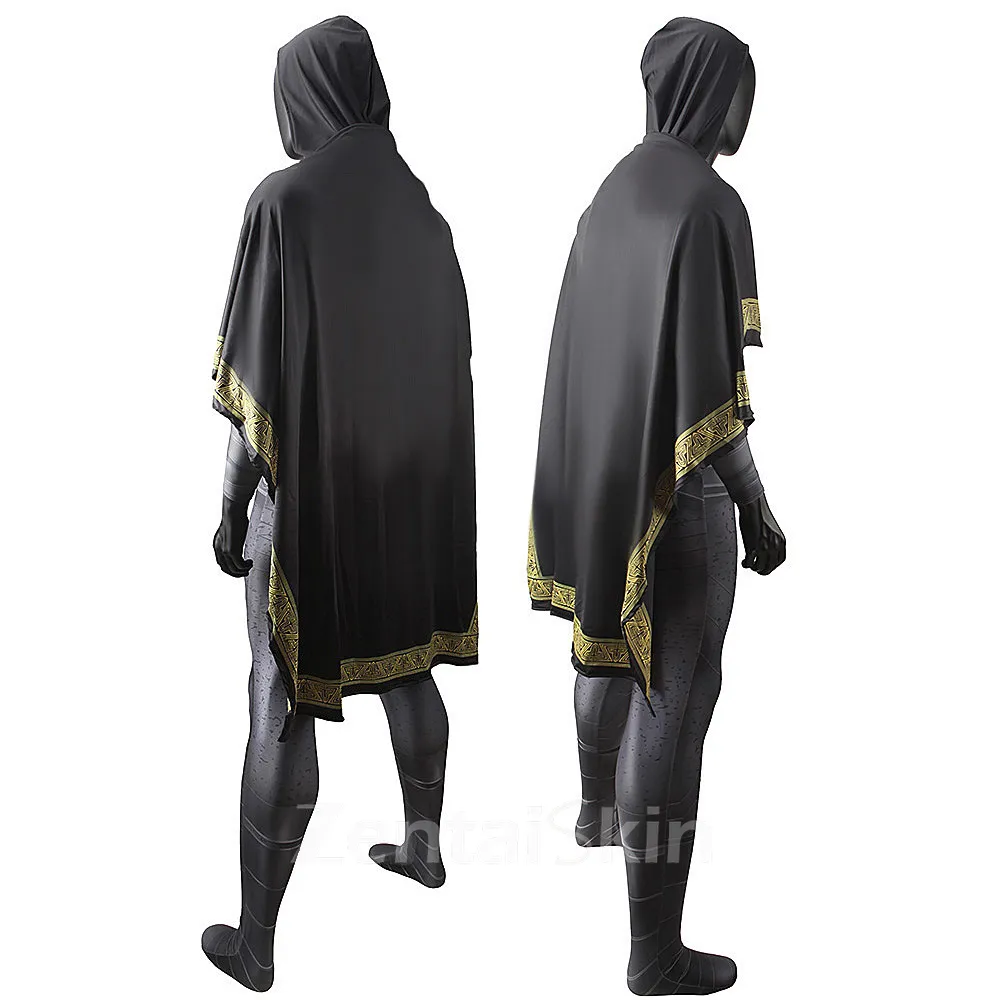 Second Skin Movie Black Adam Cosplay Zentai Film and Television Costume Clothing One-piece Tights