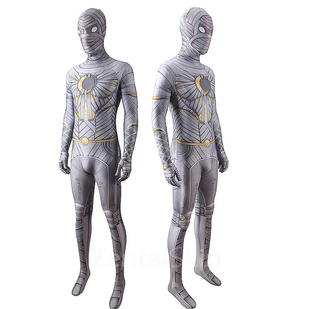 Second Skin Halloween Moonlight Knight Cosplay Zentai Costume Mcu Moon Knight