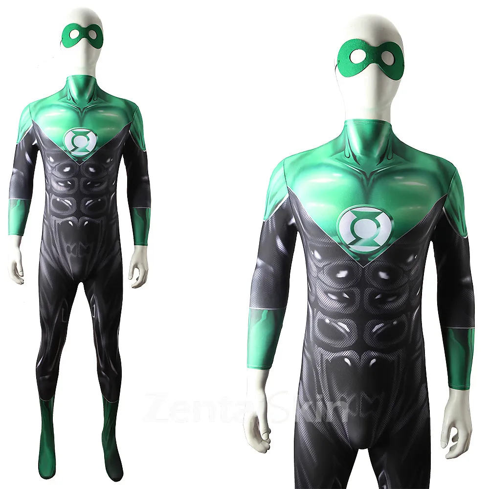 Second Skin DC Hero Green Lantern Cosplay Zentai Costume Cosplay Zentai Costume Green Lantern
