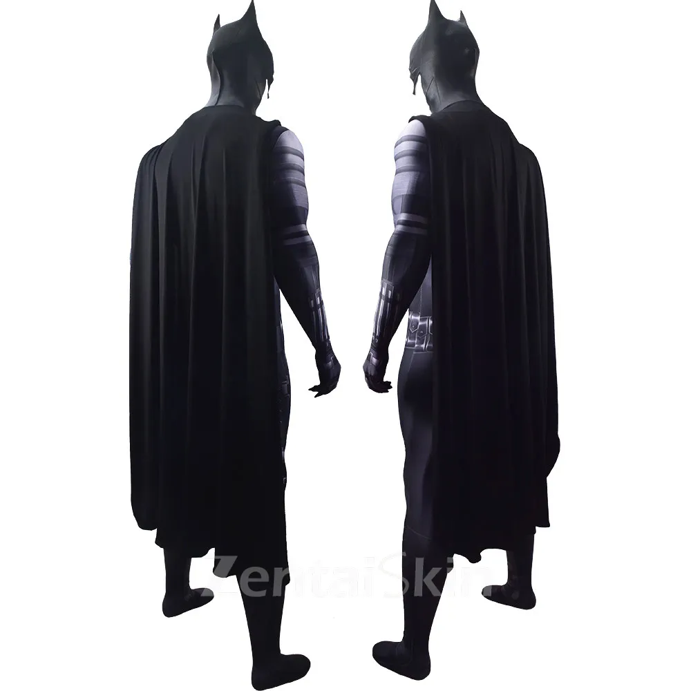 Second Skin DC Movies New Robert Pattinson\'s Version of Bruce Wayne Cos Tights Cosplay Zentai