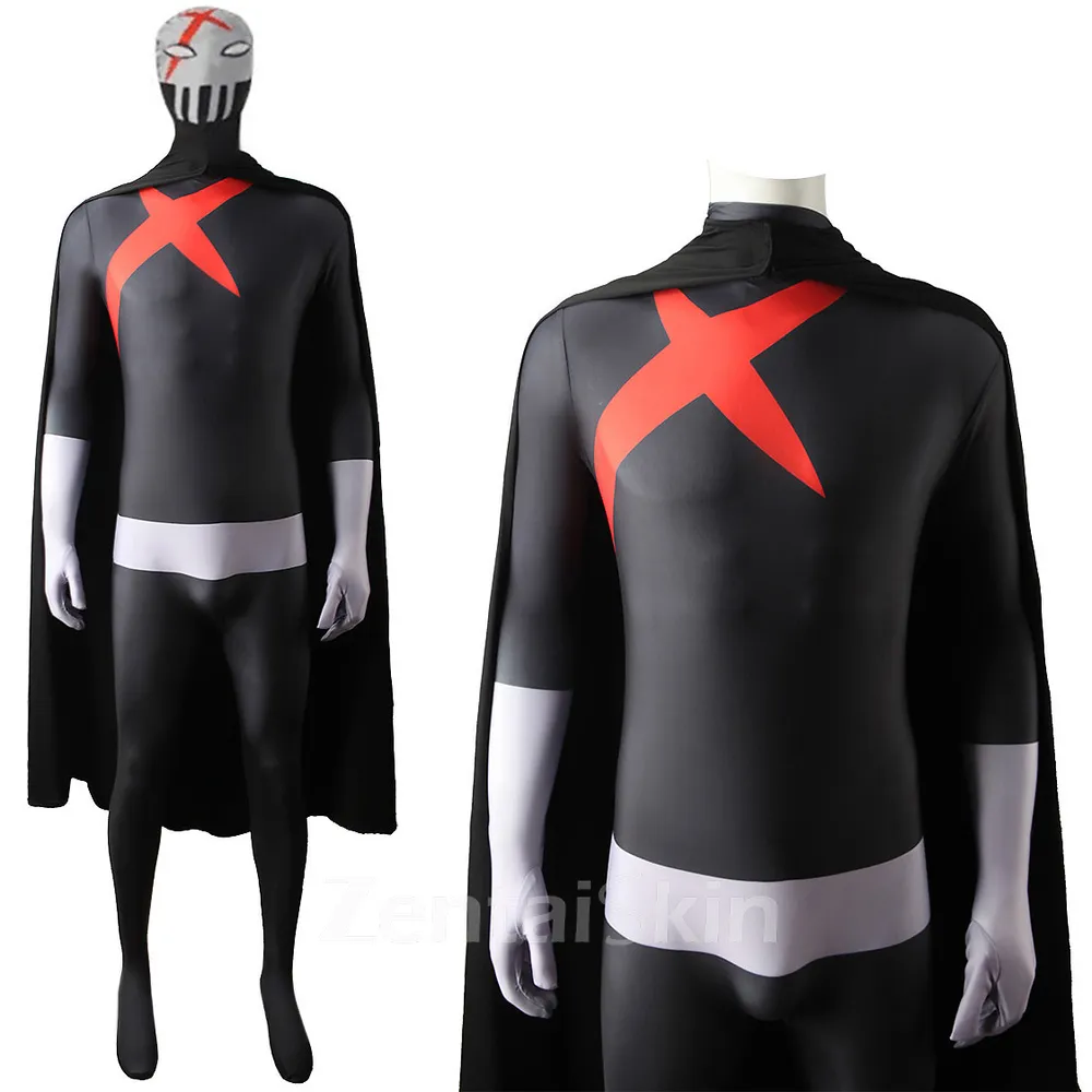 Second Skin Comic Boy Titan Red X Red Titan Hero Cosplay Zentai Bodysuit Costume