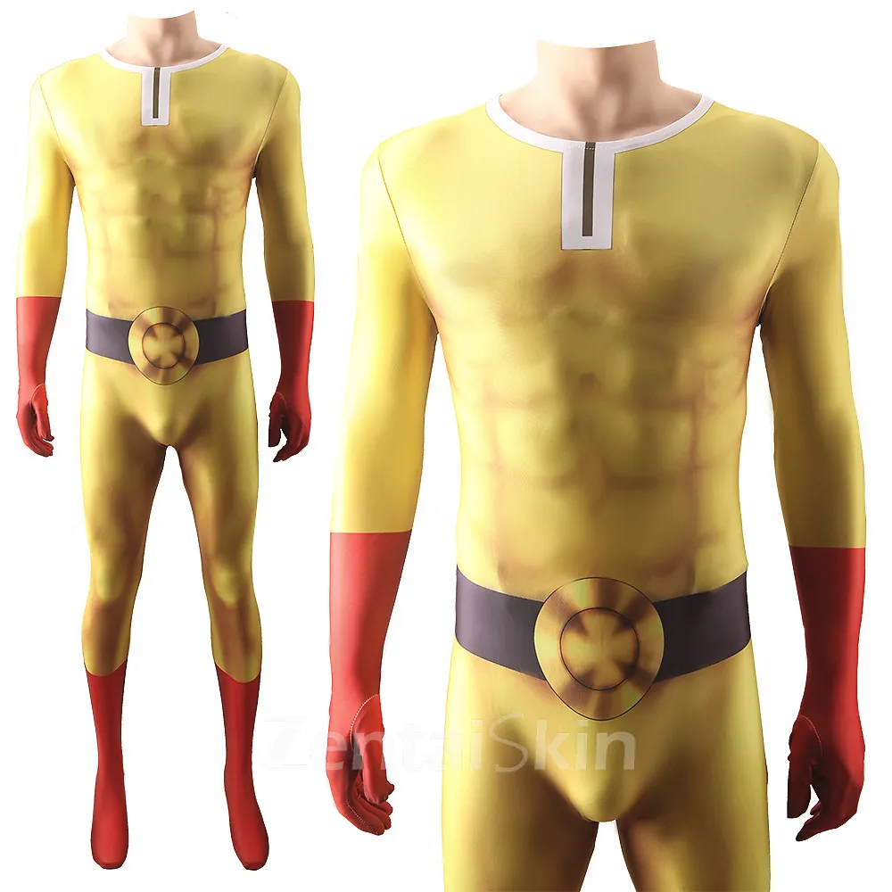 Second Skin One Punch Man Cosplay Zentai Costume One Punch-man