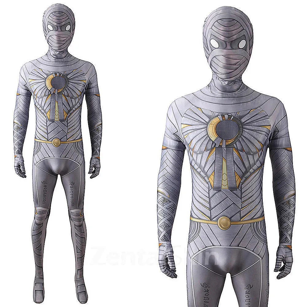 Second Skin Halloween Moonlight Knight Cosplay Zentai Costume Mcu Moon Knight