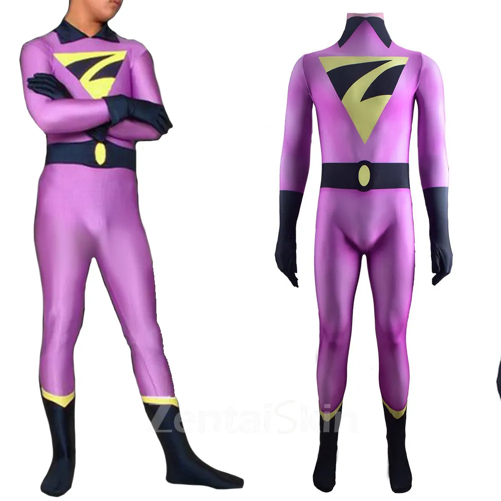 Second Skin Halloween Wonder Twins Costum One-piece Cosplay Zentai Show Costumes