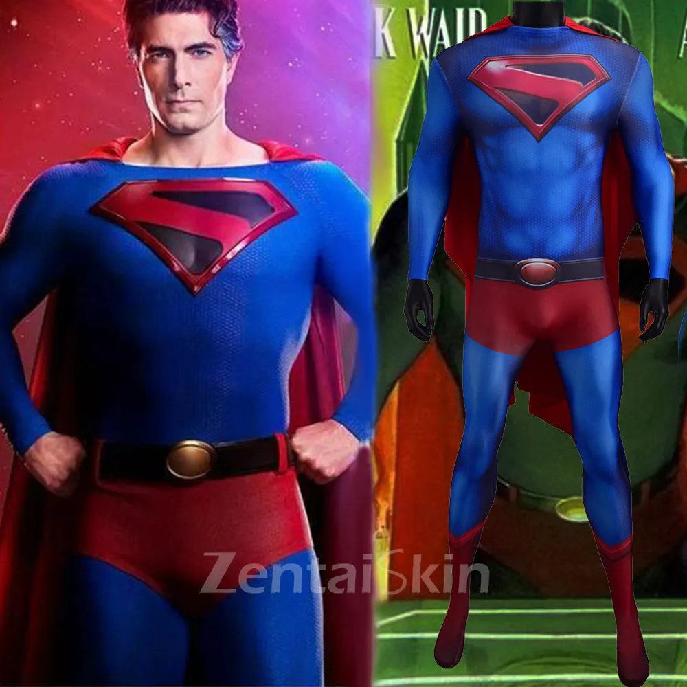 Second Skin Crisis On Infinite Earths Superman Cosplay Zentai Costume