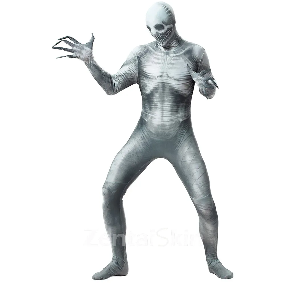 Zentai Second Skin Halloween Horror Zombie All-inclusive Tights Jumpsuit Halloween Stage Costumes Coshalloween Costumes