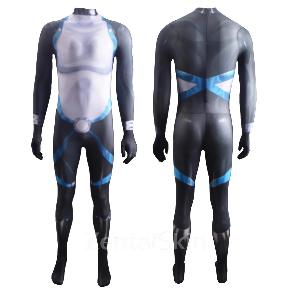 Second Skin X-men X-men Neena Thurman Domino Cosplay Zentai Costume Halloween Cosplay Zentai Costume