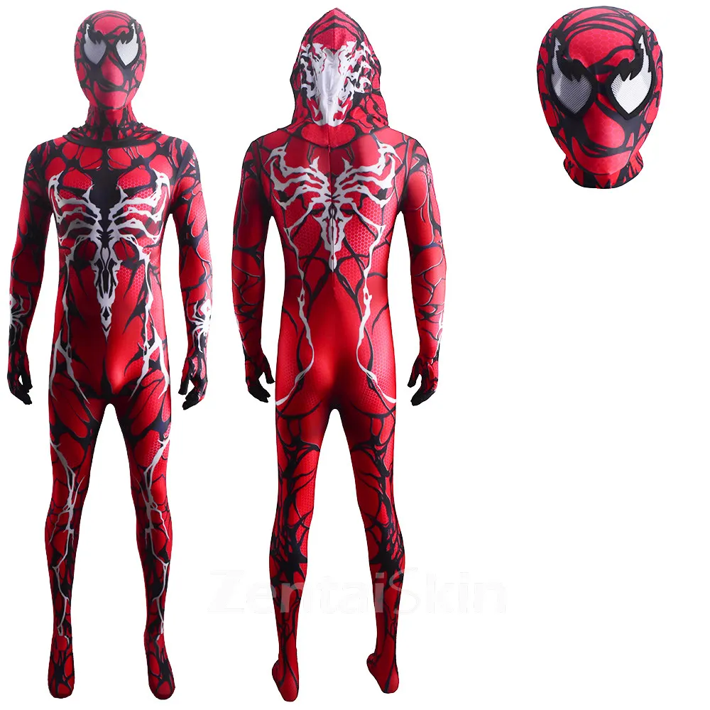 Zentai Second Skin Venom Venom Massacre Red Hero One-piece Tights Anti-venom Halloween Costume