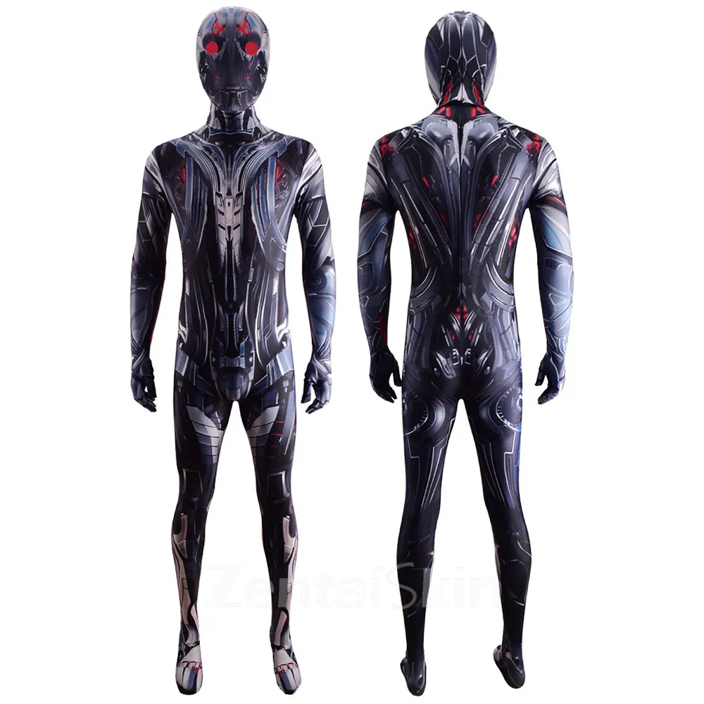 Second Skin Ultron Cosplay Zentai Costume Stage Costumes Halloween Cosplay Zentai Costumes Cosplay Zentai Costumes