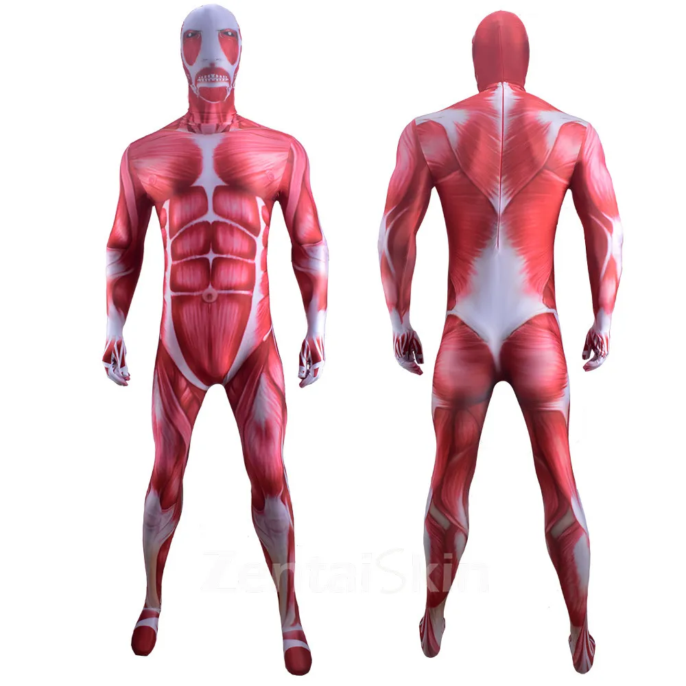 Second Skin Attack on Titan Cosplay Zentai Costume