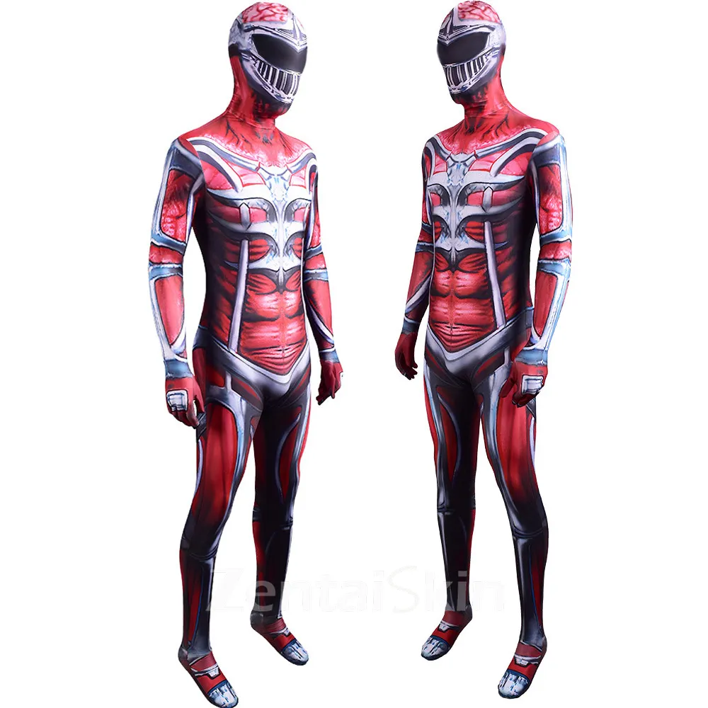 Second Skin Power Rangers Grid Battle Cosplay Zentai Characters Stage Costumes Halloween Anime Costumes