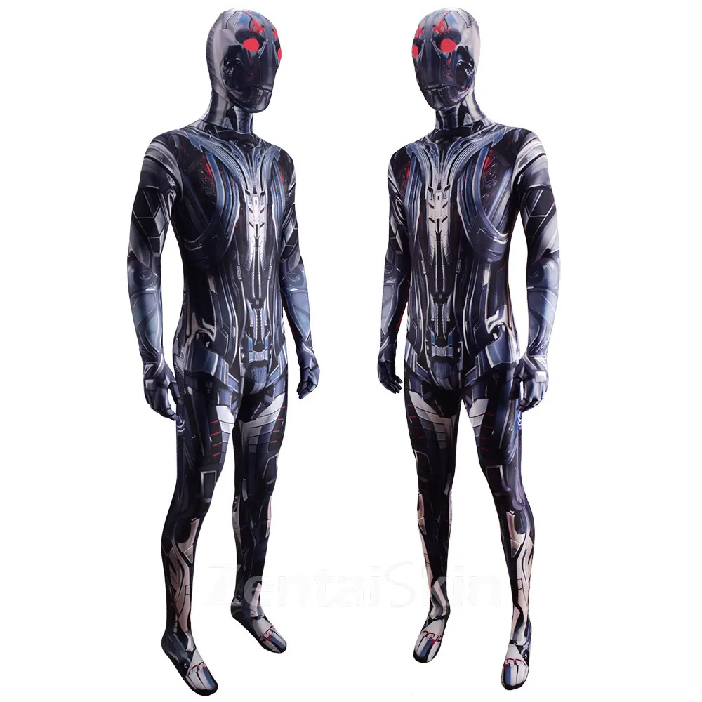 Second Skin Ultron Cosplay Zentai Costume Stage Costumes Halloween Cosplay Zentai Costumes Cosplay Zentai Costumes