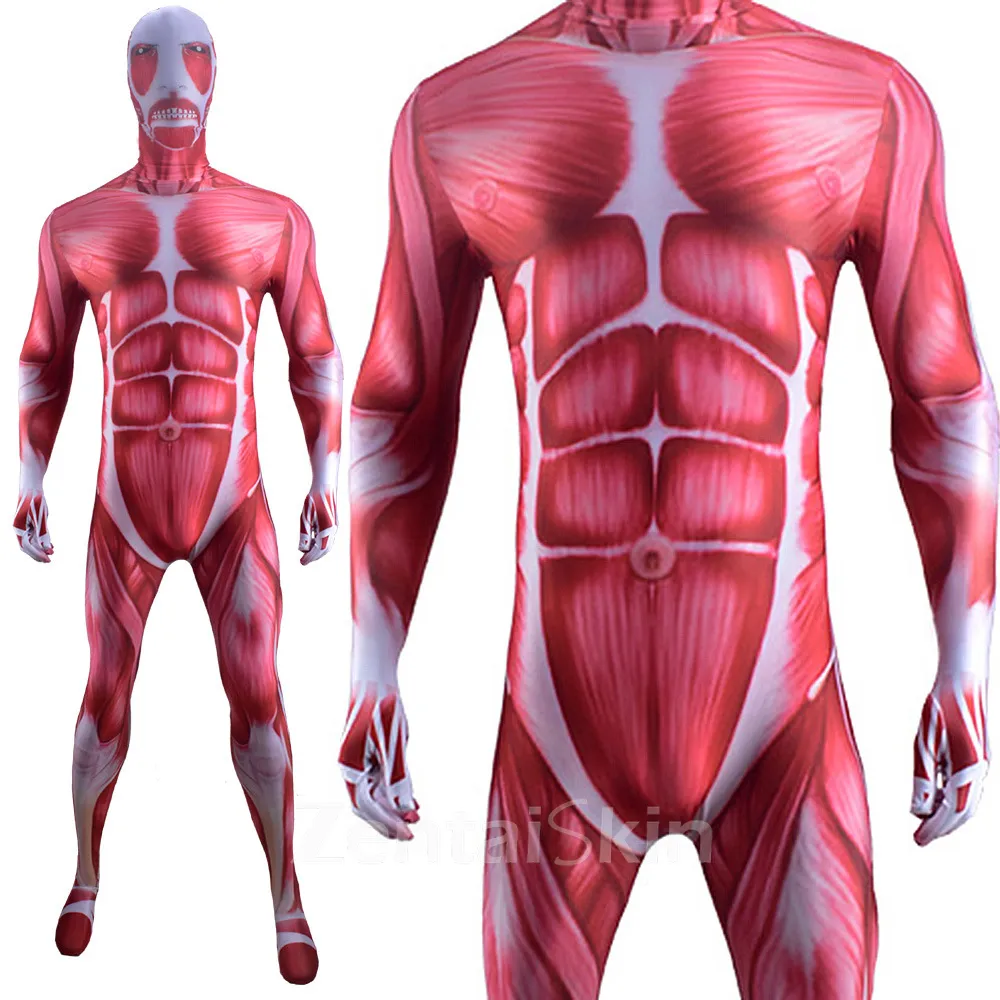 Second Skin Attack on Titan Cosplay Zentai Costume