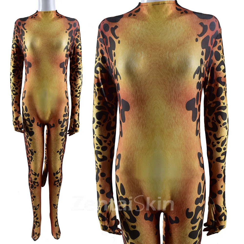 Second Skin Shenqi Woman 1984 Villain Hero Cheetah Cosplay Zentai Costume Cosplay Zentai Costumes
