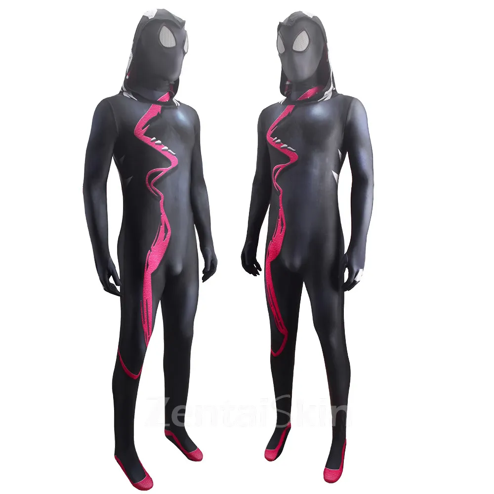 Second Skin Gwenom Gwen Hooded Gwen Cosplay Zentai Costume Cosplay Zentai Stage Costumes