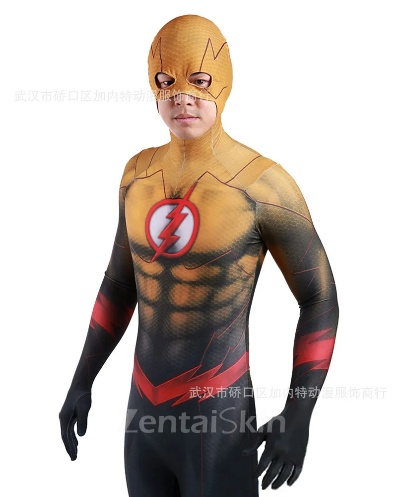 Second Skin DC Flash Cosplay Zentai Costume the Flash Costumes