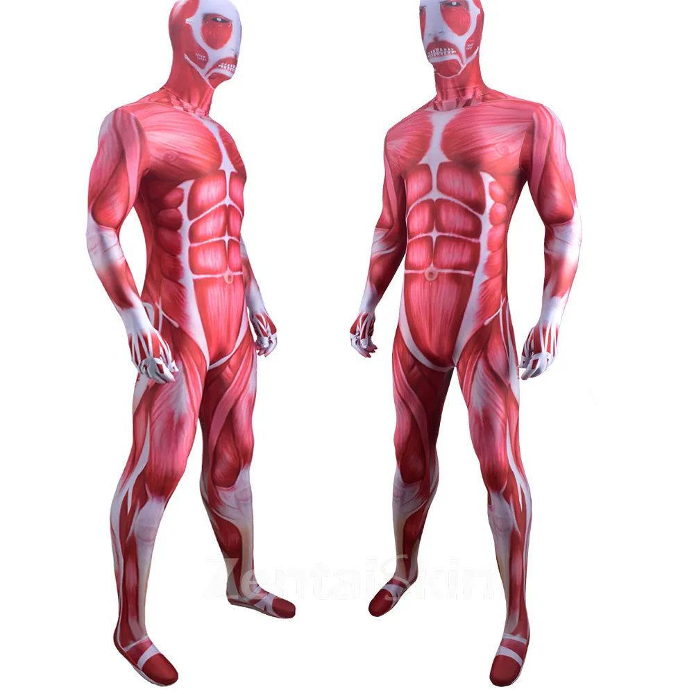 Second Skin Attack on Titan Cosplay Zentai Costume